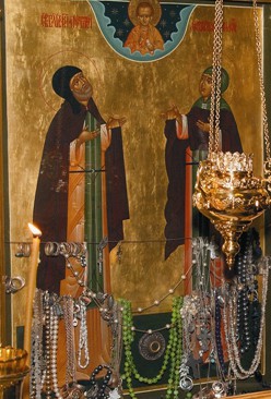 Икона святых Петра и Февронии в Успенском храме