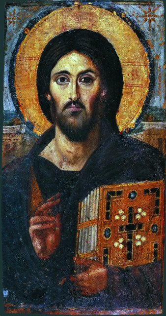 Икона "Иисус-Пантакратор". VI век