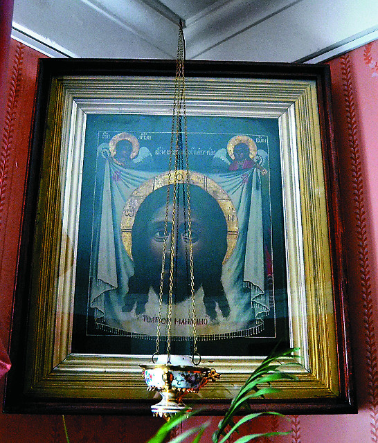 Икона Спаса Нерукотворного  в спальне Е.А. Арсеньевой