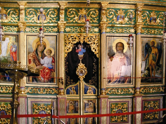 Главный алтарь Преображенского храма