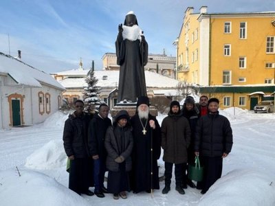 Студенты МДА из Африки провели зимние каникулы в Свято-Троицком монастыре в Чебоксарах